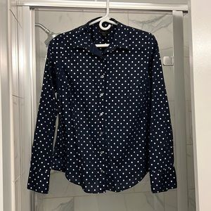 J Crew navy button down
